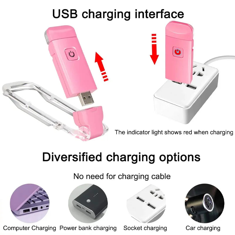 FlexClip Mini – Uppladdningsbar Läslampa för Nattläsare