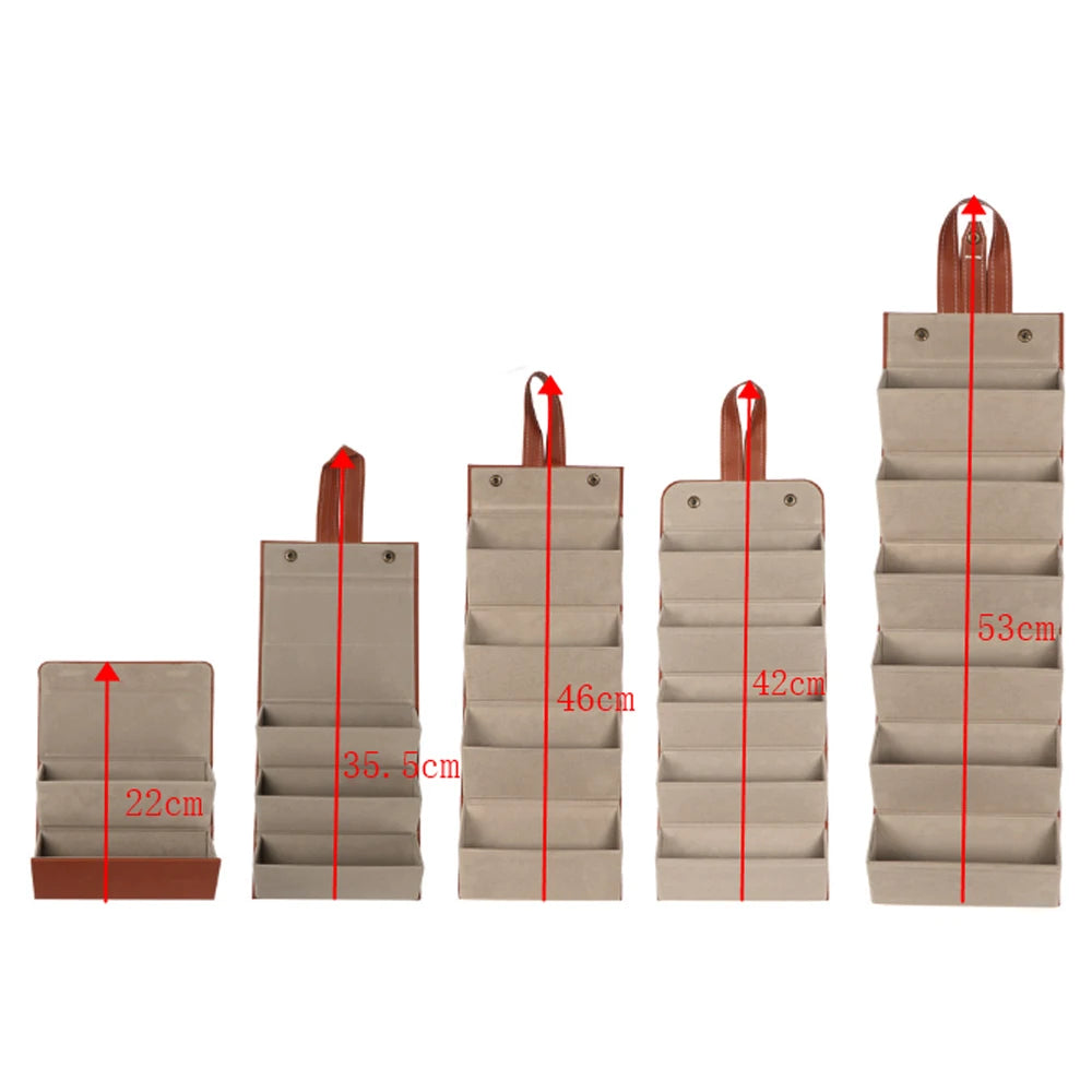 Stylish Leather Glasses Organizer