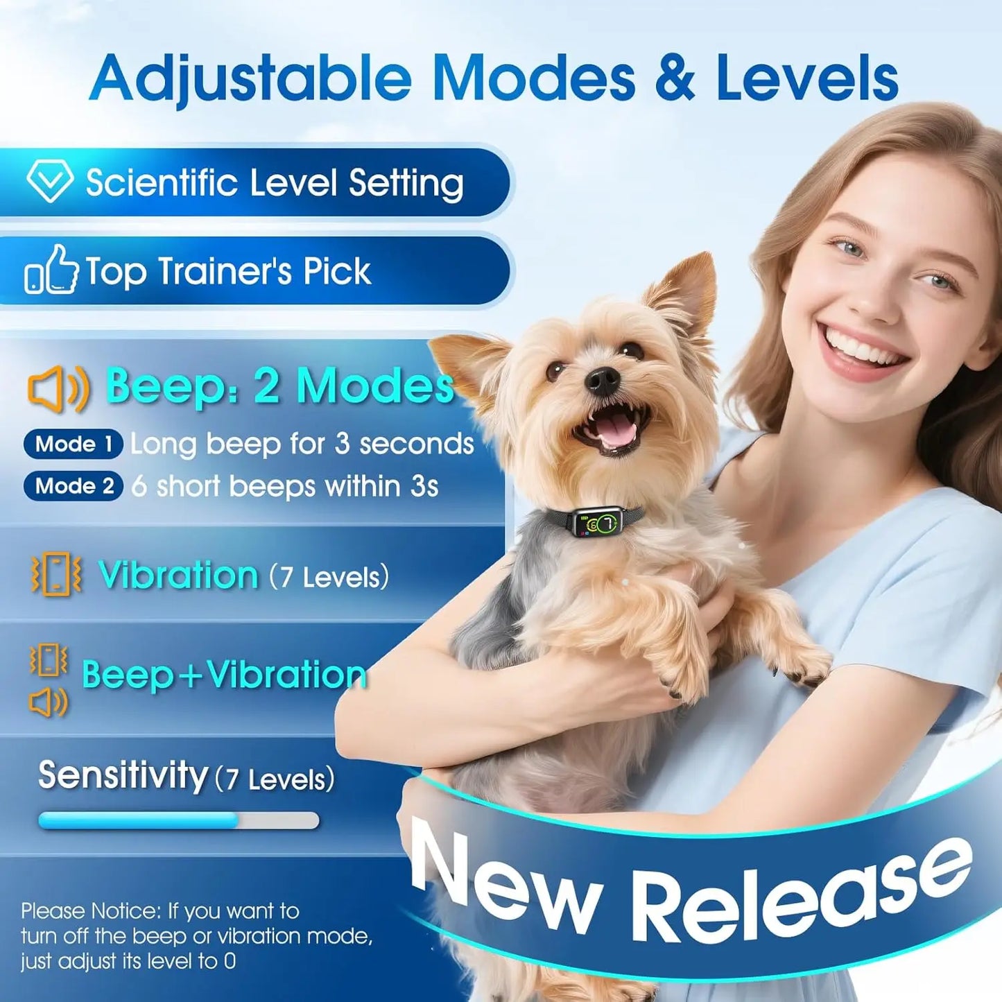 QuietPaw Smart Bark Collar Pro