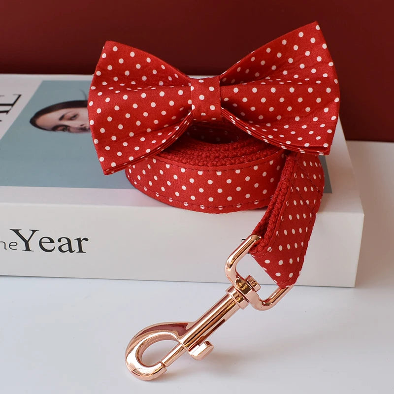 Red Dot Personalized Pet Collar