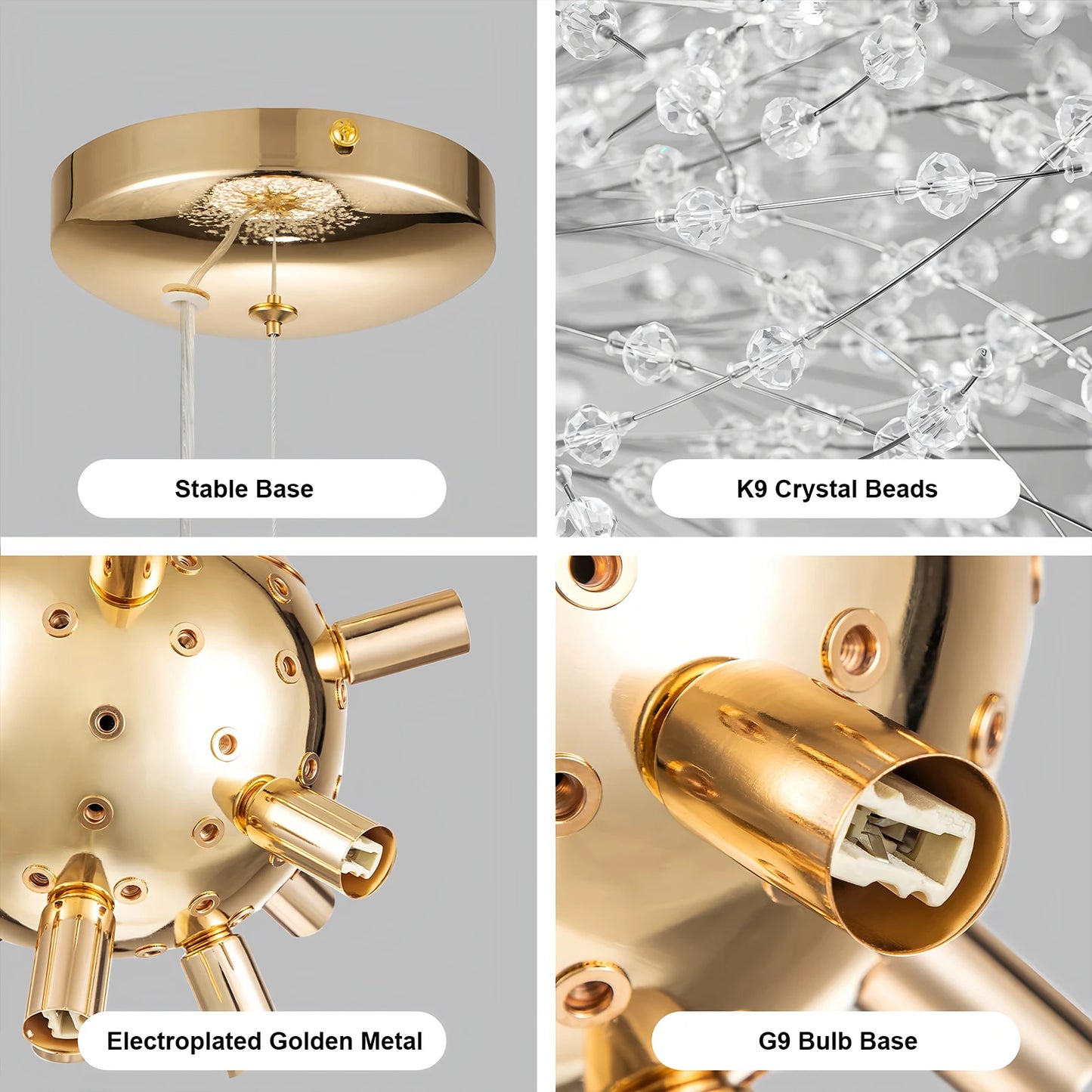 Dazzling Dandelion Crystal Chandelier