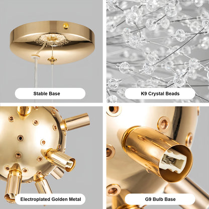 Dazzling Dandelion Crystal Chandelier