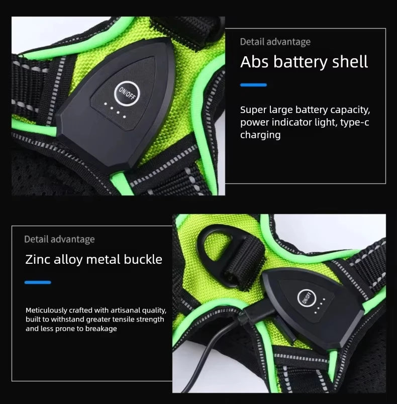 GlowSafe LED Dog Vest