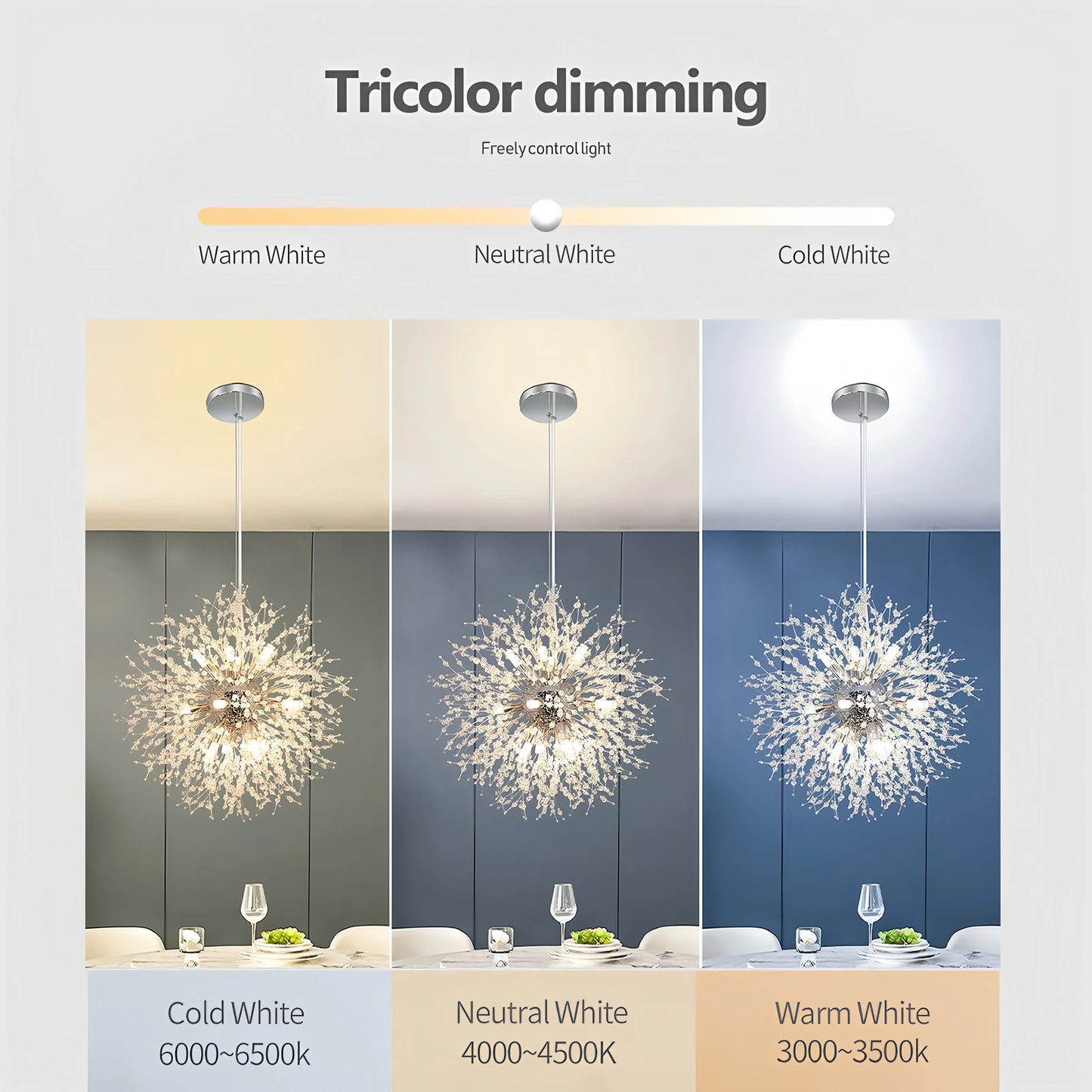 Dazzling Dandelion Crystal Chandelier