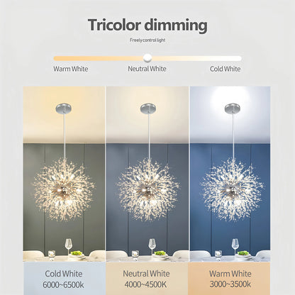 Dazzling Dandelion Crystal Chandelier